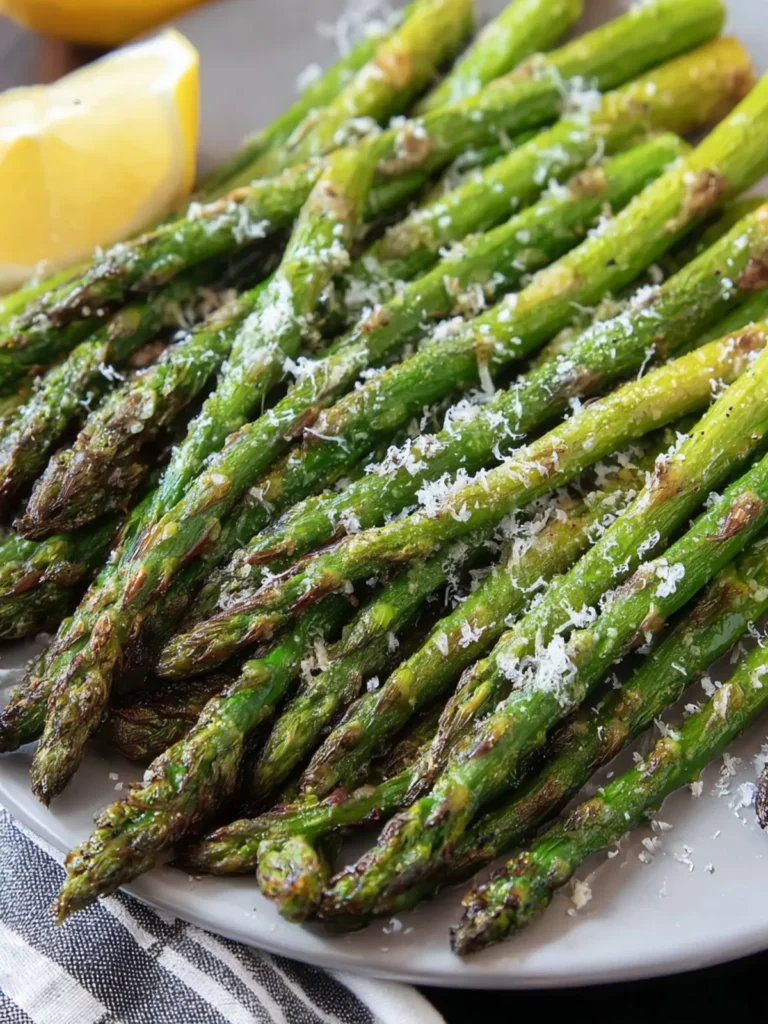 Frozen Parmesan Asparagus in Air Fryer First Image