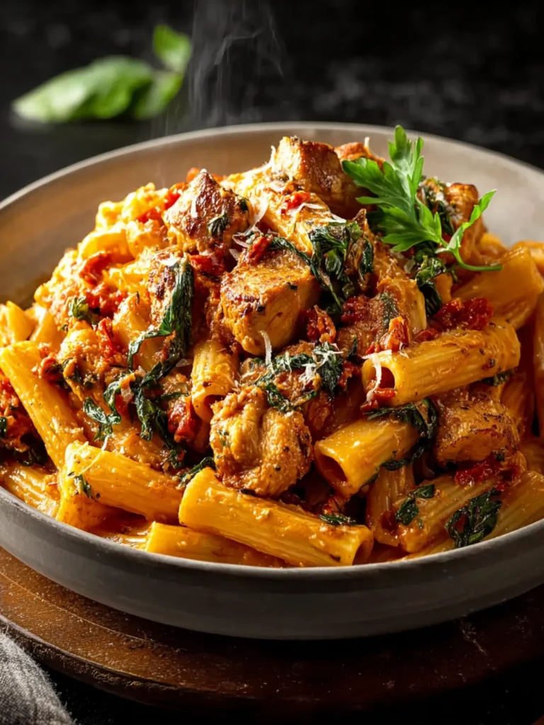 Savor Spicy Tuscan Chicken Pasta First Image