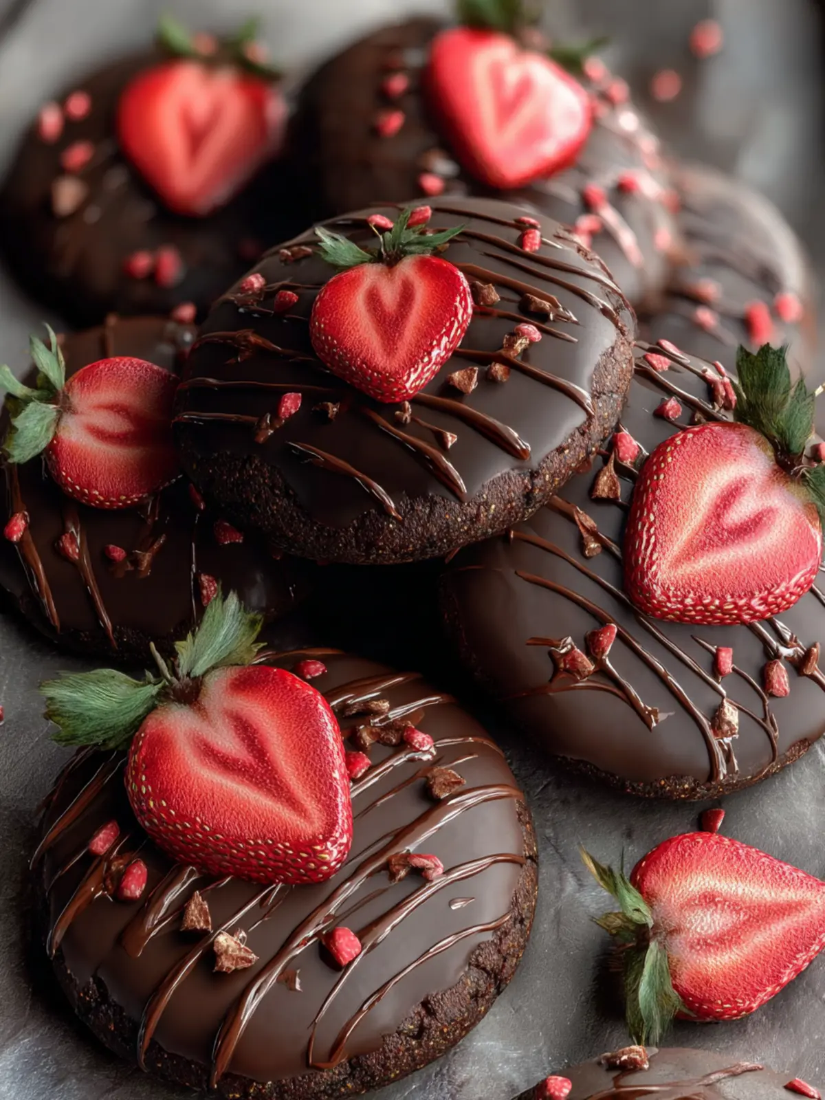 Irresistible Chocolate Covered Strawberry Cookies Recipe First Image