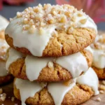 white chocolate dipped maple cinnamon cookies First Image