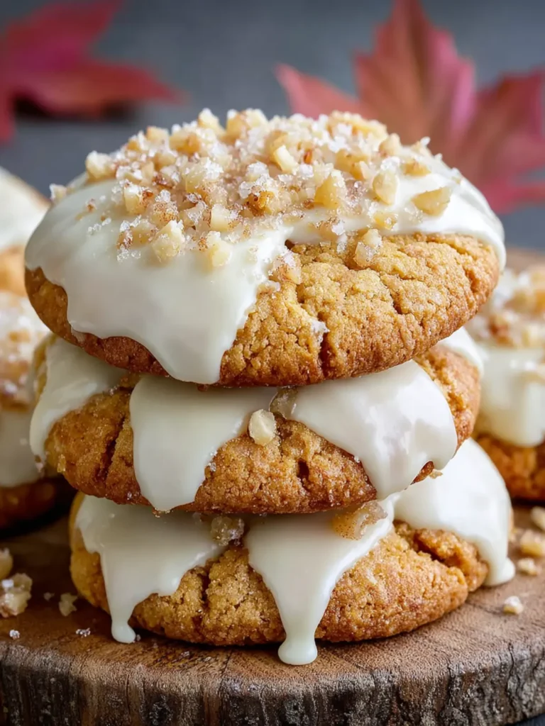 white chocolate dipped maple cinnamon cookies First Image