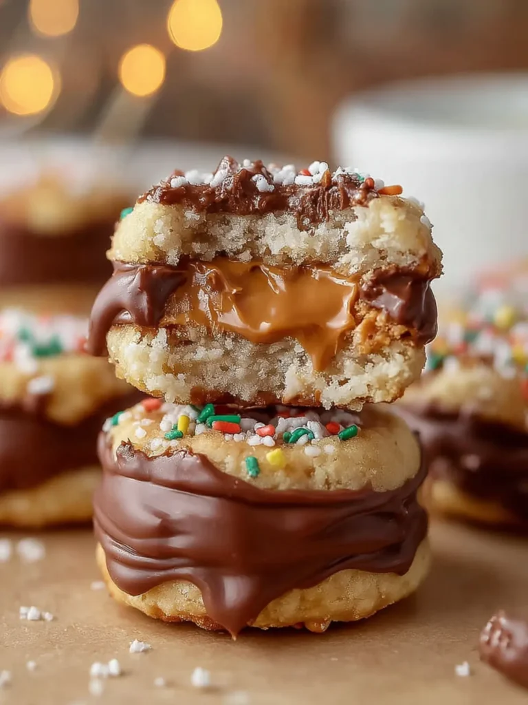 Ritz Peanut Butter Cookies (Easy No-Bake Chocolate Sandwiches) First Image