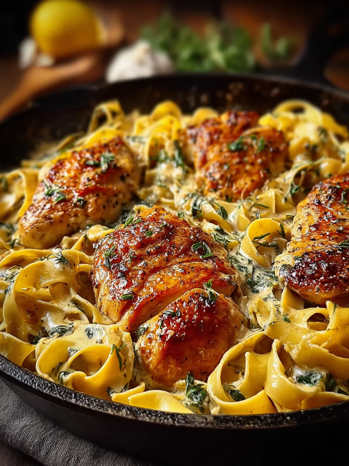 Easy One-Pan Chicken with Buttered Noodles First Image