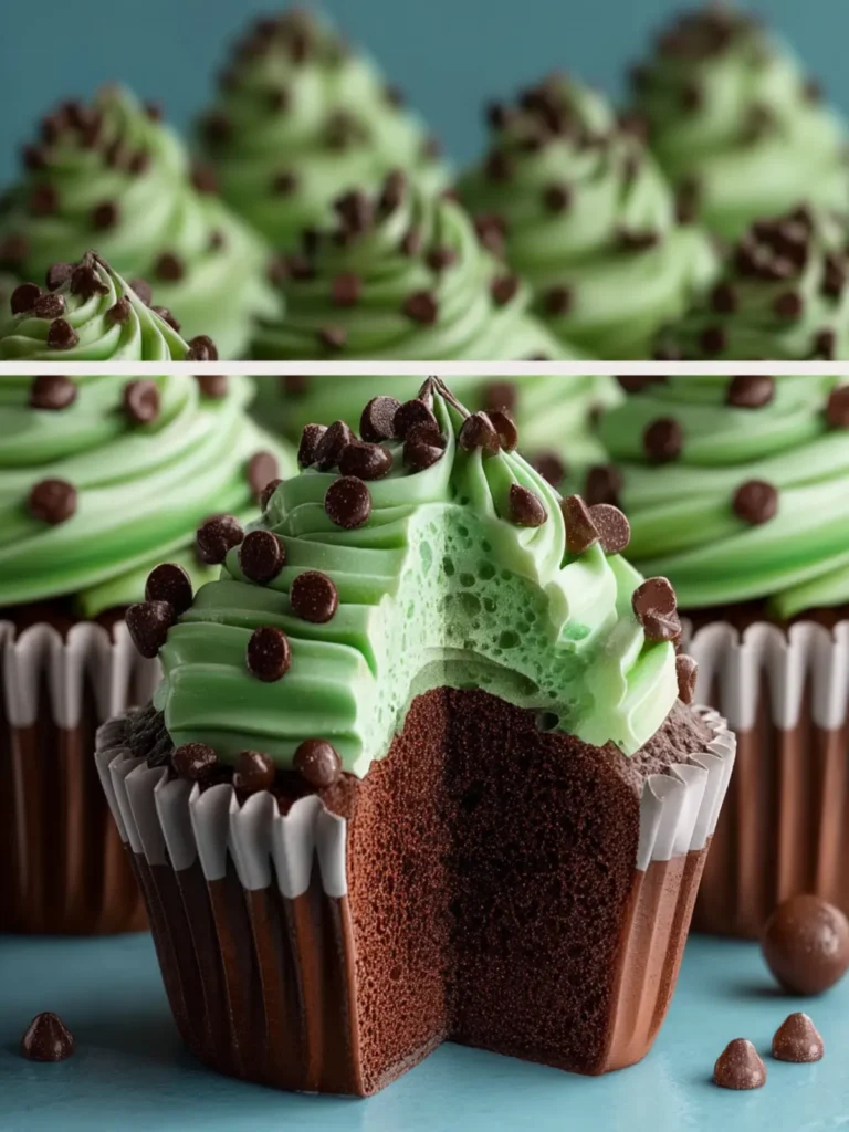 Mint Chocolate Chip Cupcakes: Easy & Irresistible First Image