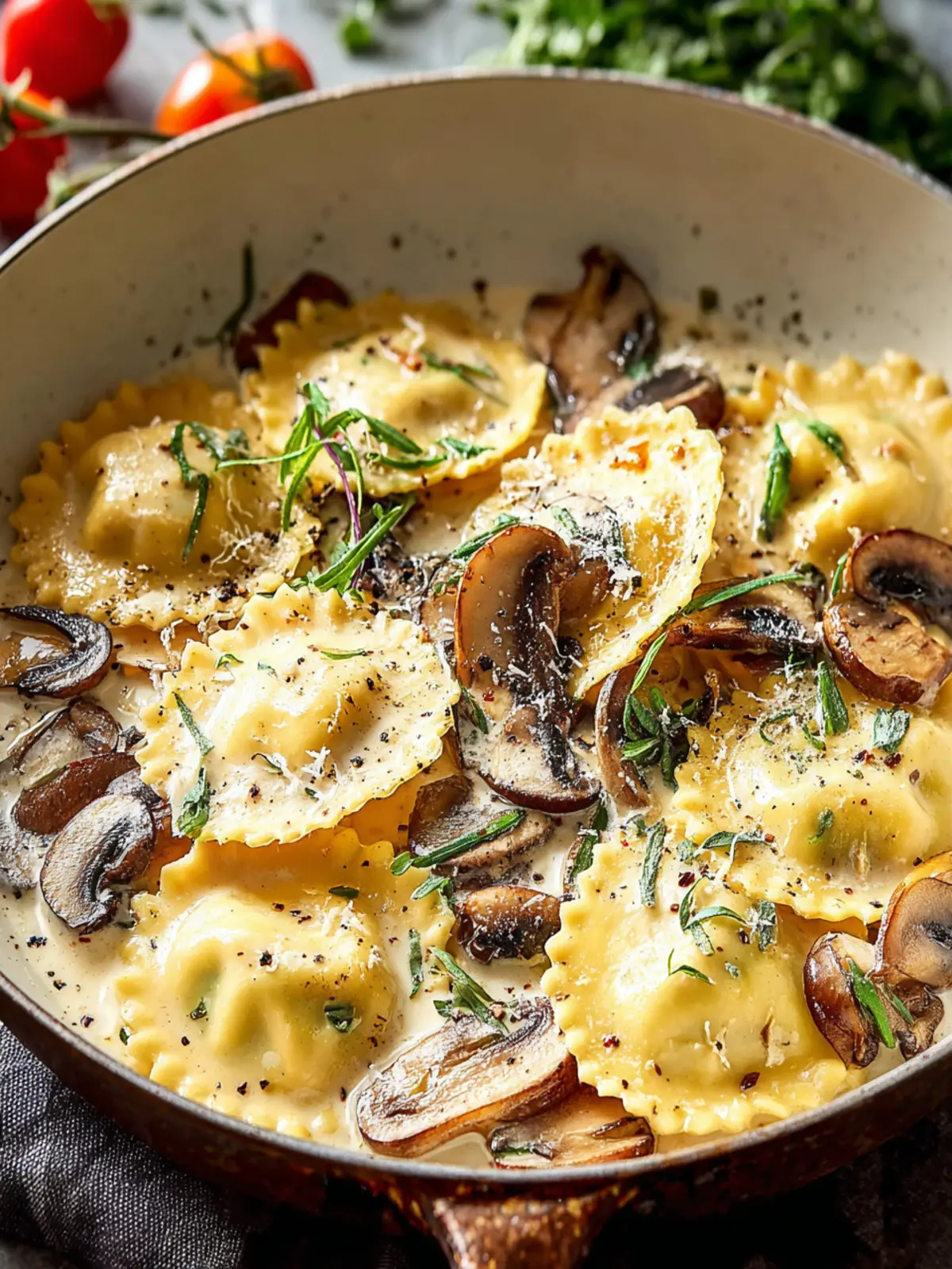 30-Minute Mushroom Ravioli First Image