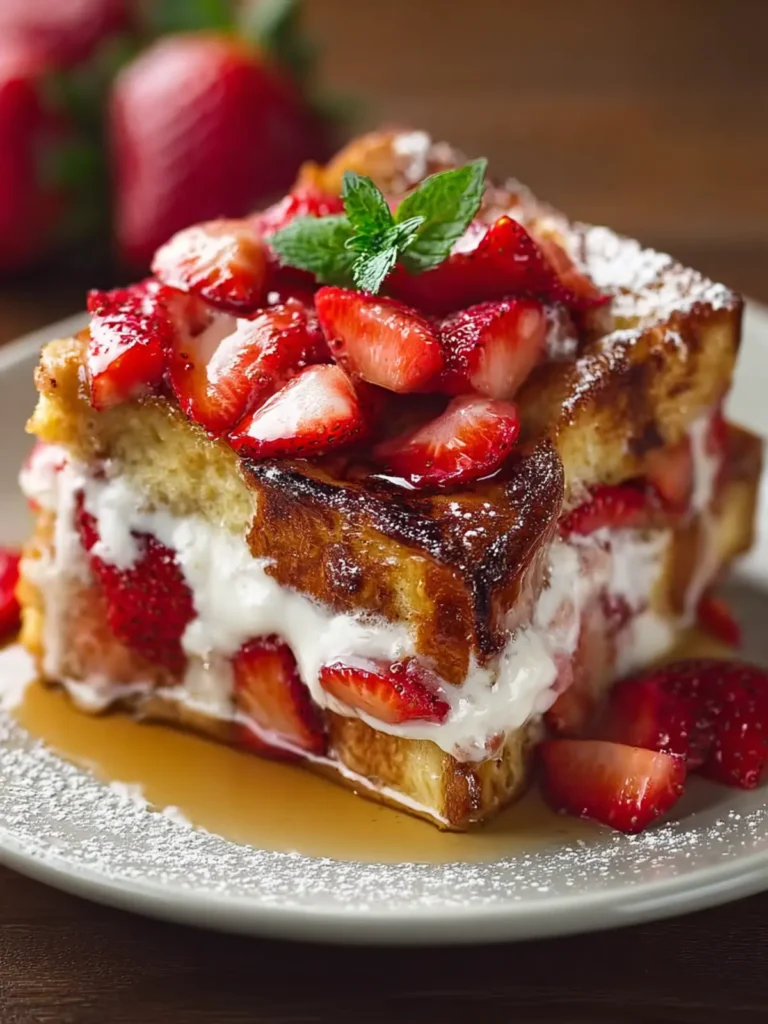 Strawberries & Cream French Toast Casserole: Delight! First Image