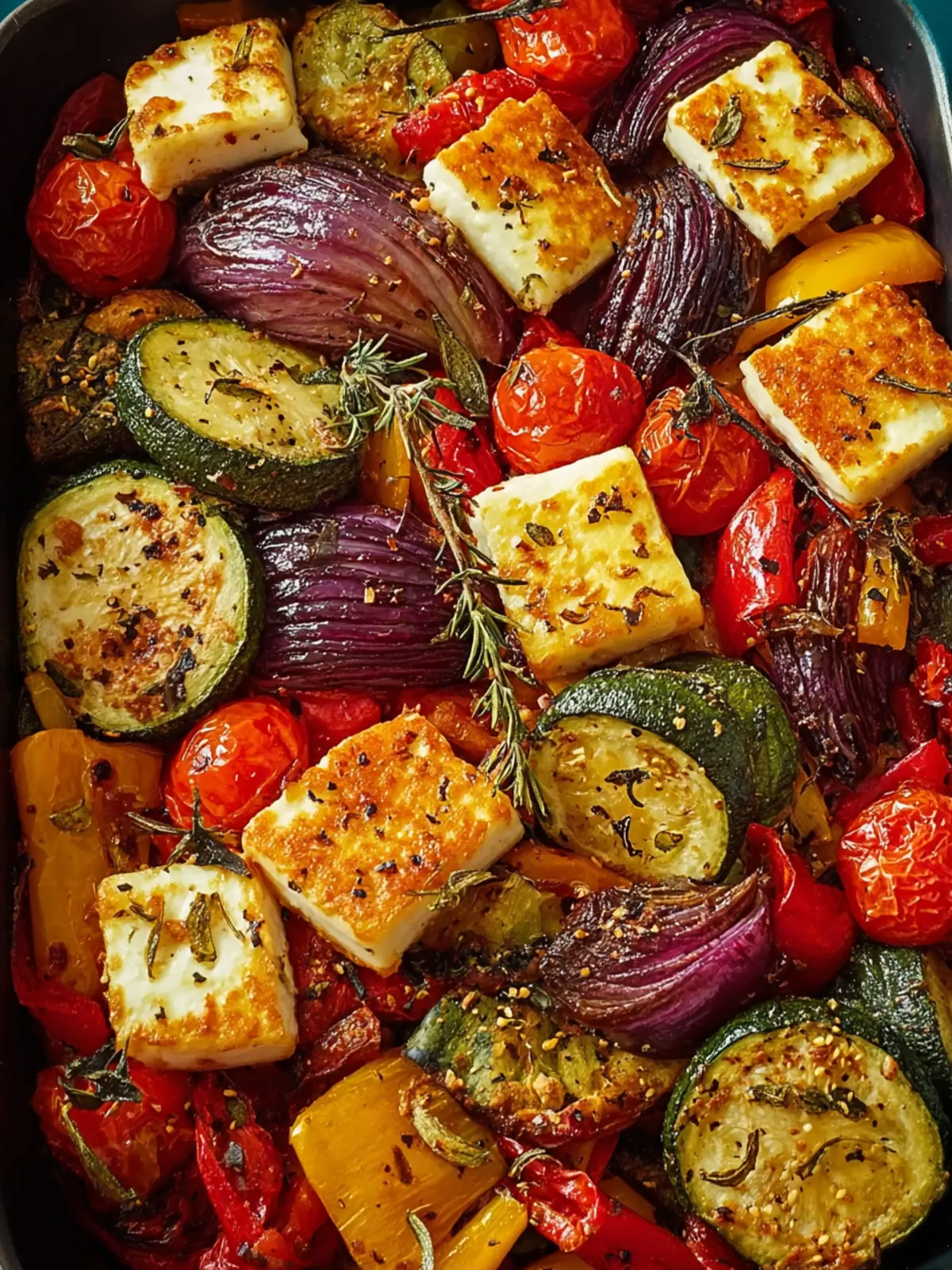 Roasted Vegetable and Halloumi Bake First Image