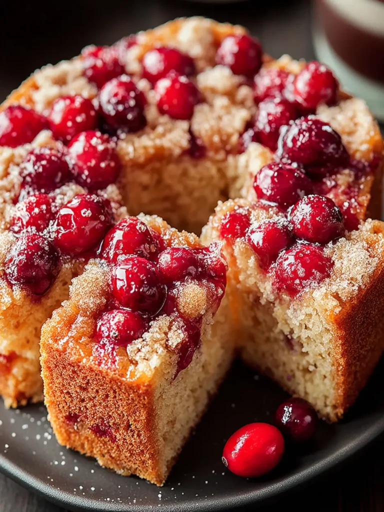 Irresistible Cinnamon Cranberry Orange Coffee Cake Recipe First Image