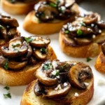 Irresistible Balsamic Roasted Mushroom Crostini Recipe First Image