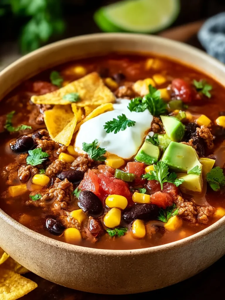 The Coziest Taco Soup: A Hearty Family Favorite Recipe First Image