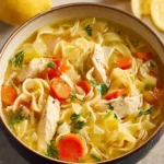 Lemon Chicken Noodle Soup First Image