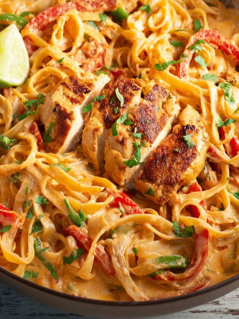 Cajun Chicken Pasta in Sun-Dried Tomato Alfredo Sauce First Image