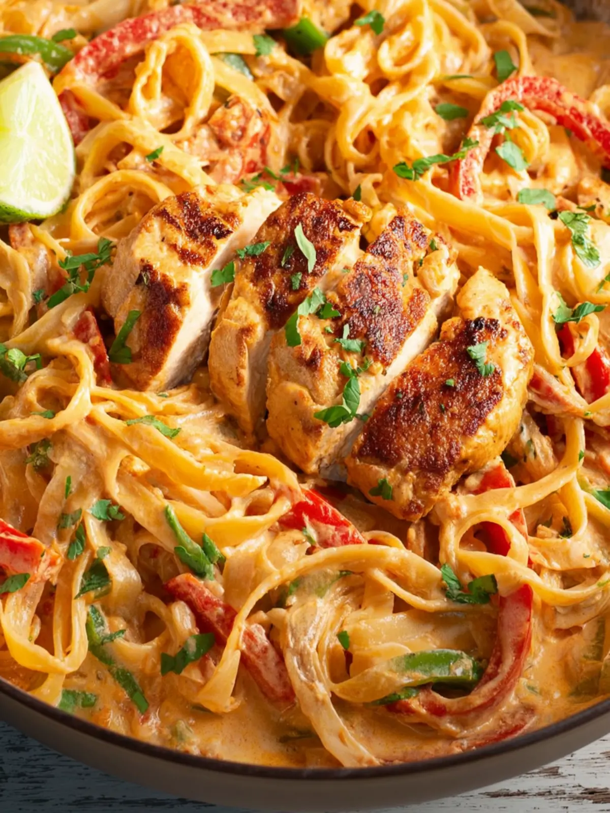 Cajun Chicken Pasta in Sun-Dried Tomato Alfredo Sauce First Image