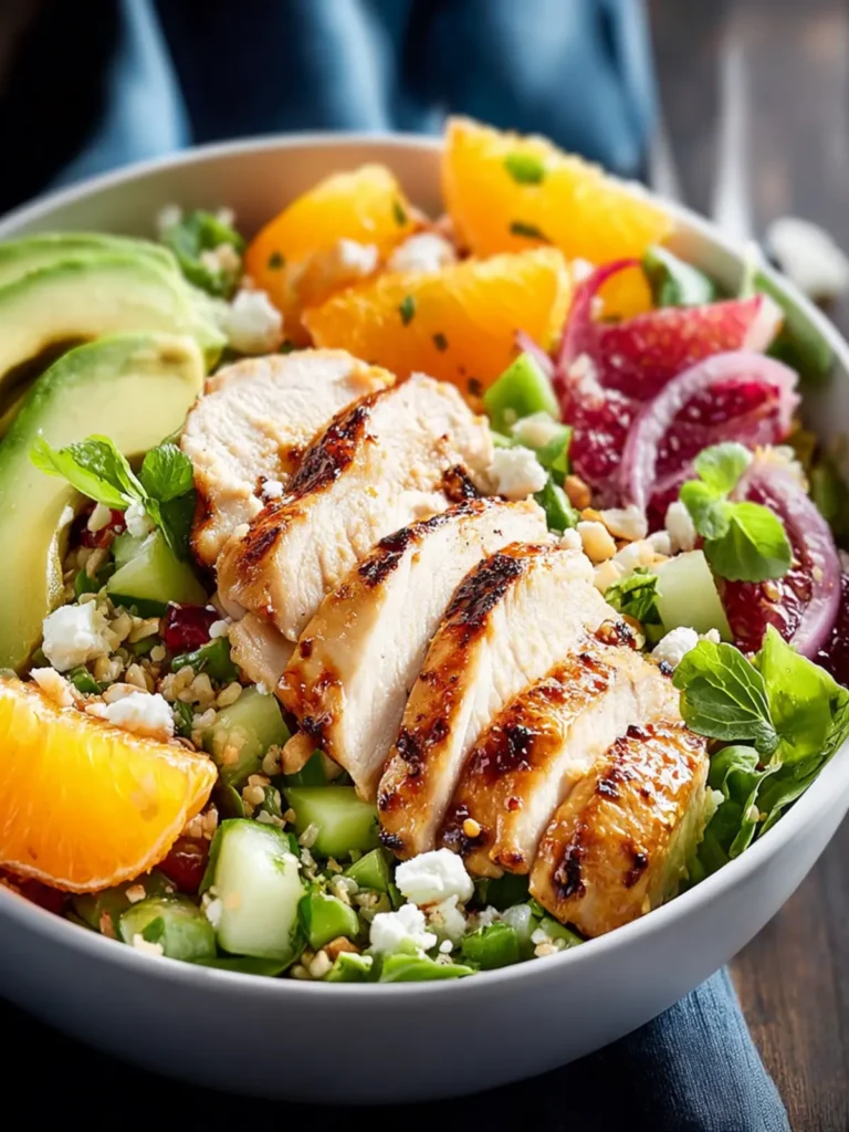 Delightful Citrus Herb Chicken Salad Bowl Recipe First Image