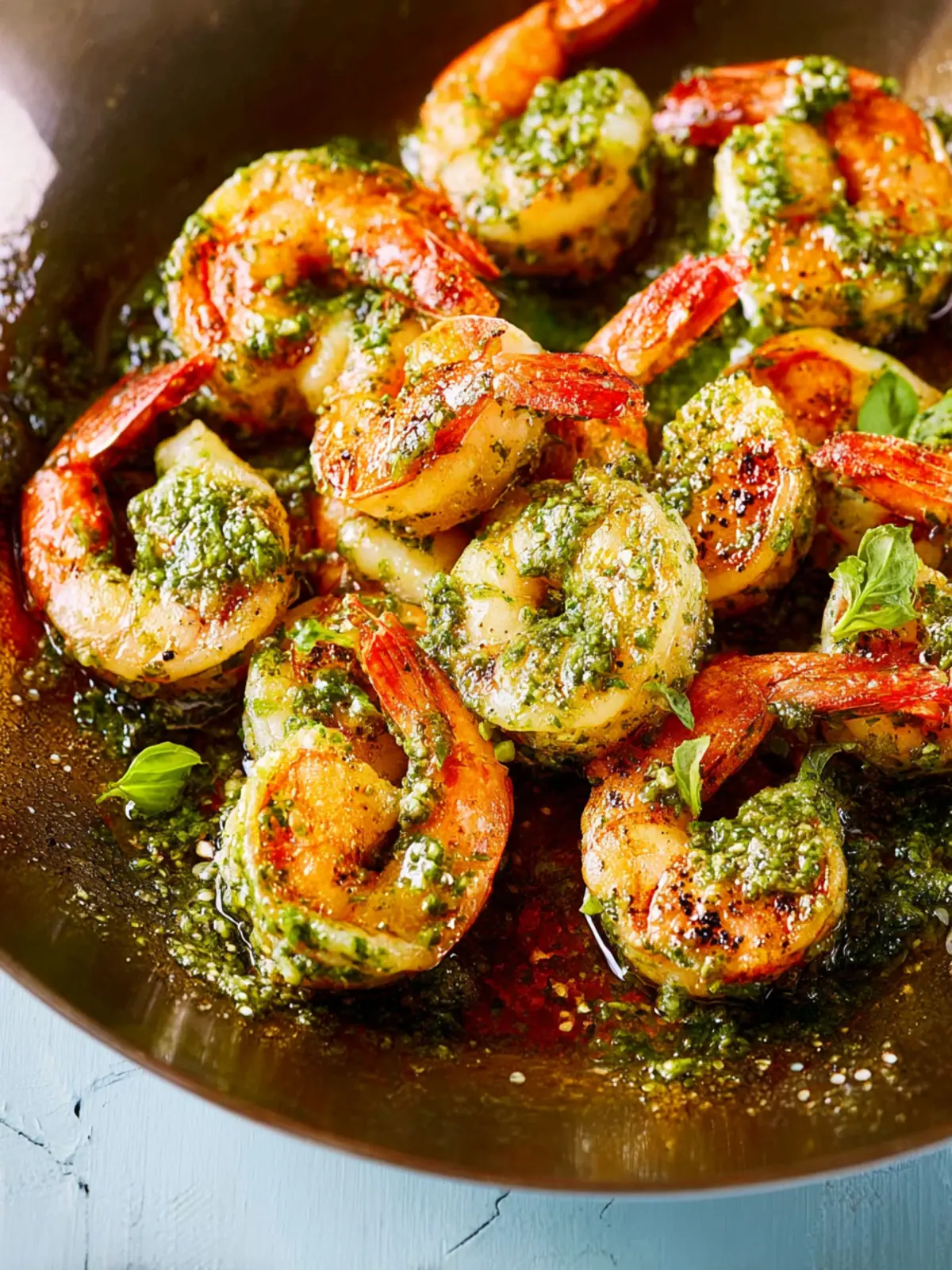 Easy Pesto Shrimp First Image