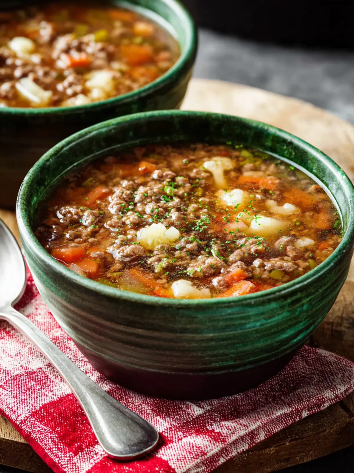 Instant Pot Hamburger Soup (with Cauliflower) First Image