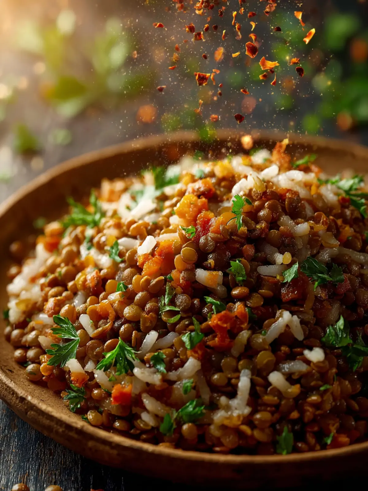 Mujadara (Lentils and Rice) First Image