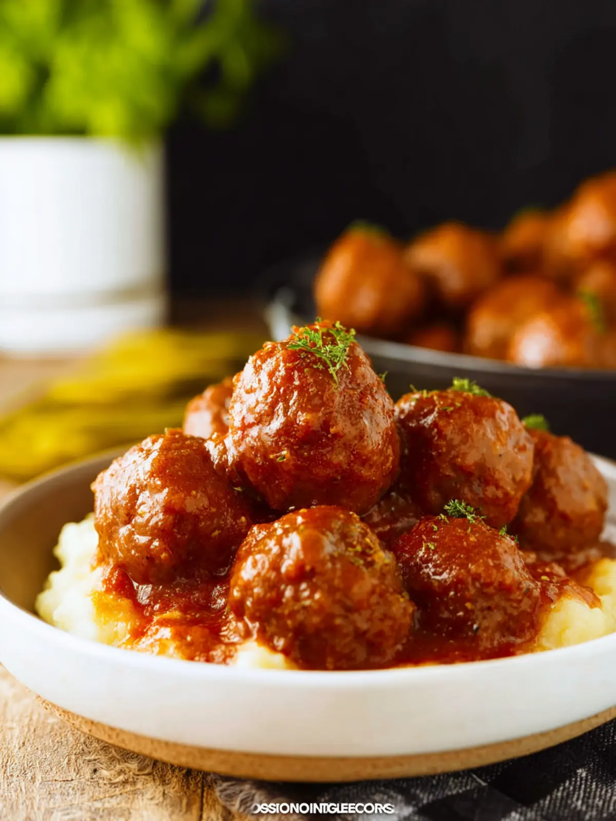 Saucy Crock Pot Mississippi Meatballs Recipe First Image
