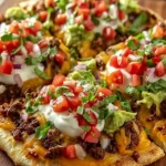 Taco Pizza Appetizer First Image