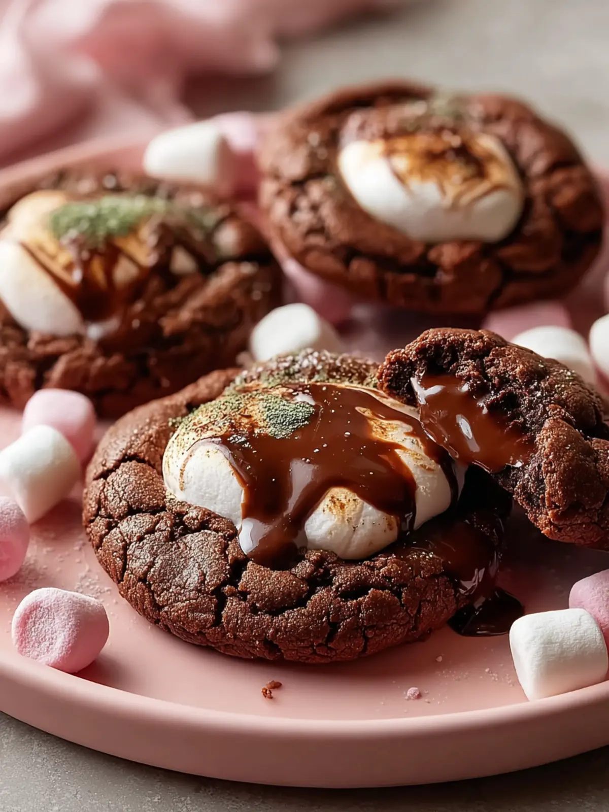 Marshmallow Hot Cocoa Surprise Cookies First Image
