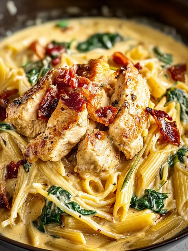 Irresistible Creamy Tuscan Chicken Pasta Recipe First Image