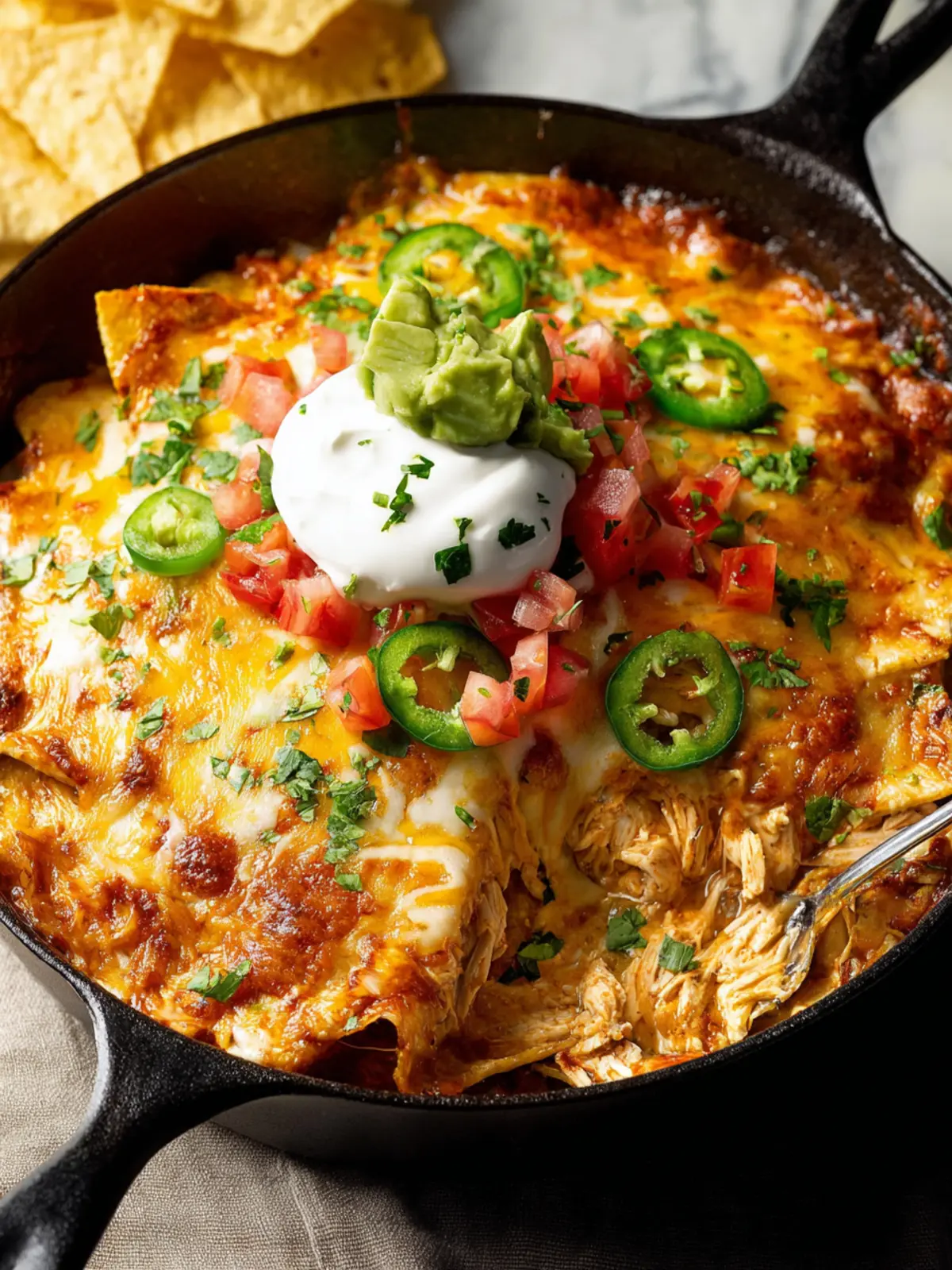Chicken Enchilada Skillet First Image