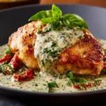 Chicken in Basil Cream Sauce First Image