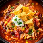 Crockpot Chicken Taco Soup First Image
