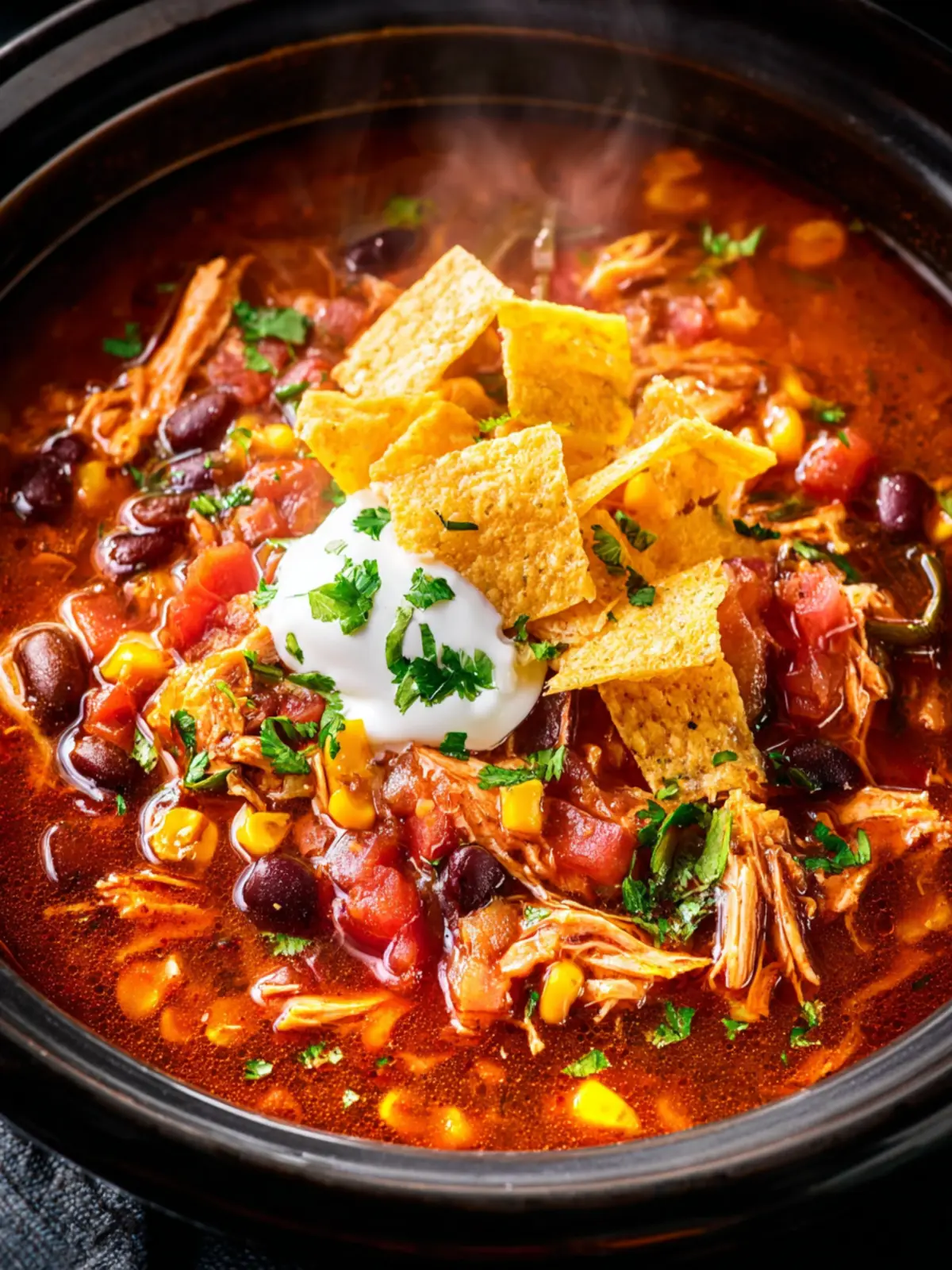 Crockpot Chicken Taco Soup First Image