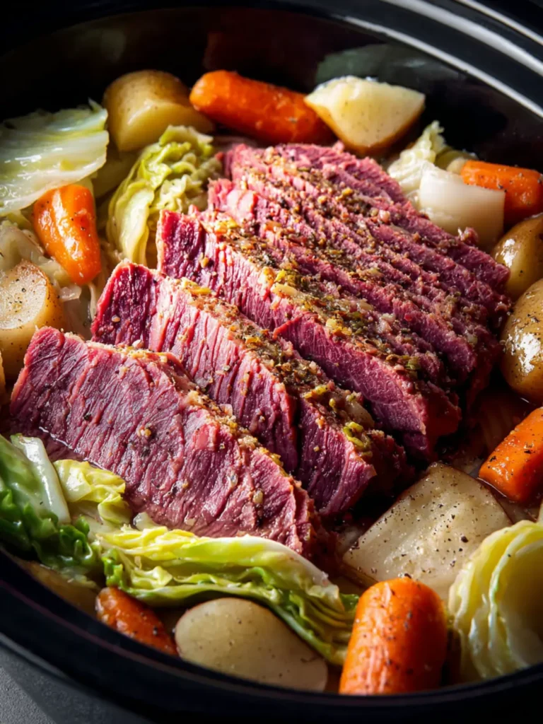 Crockpot Corned Beef and Cabbage First Image