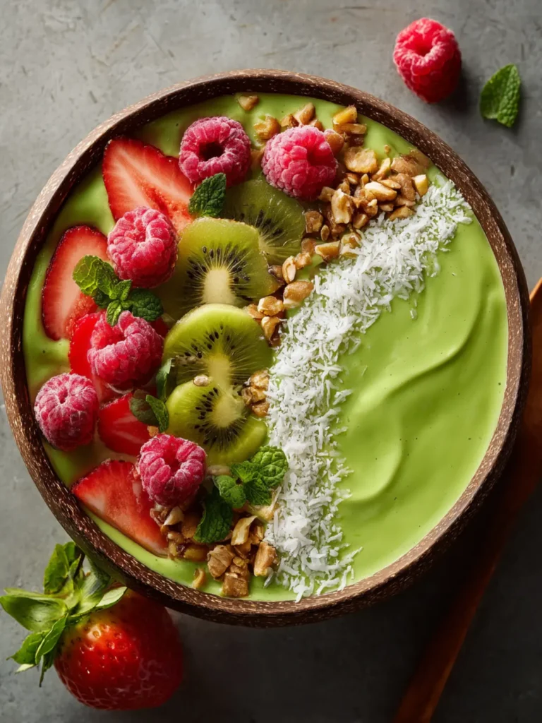Green Smoothie Bowl Recipe First Image