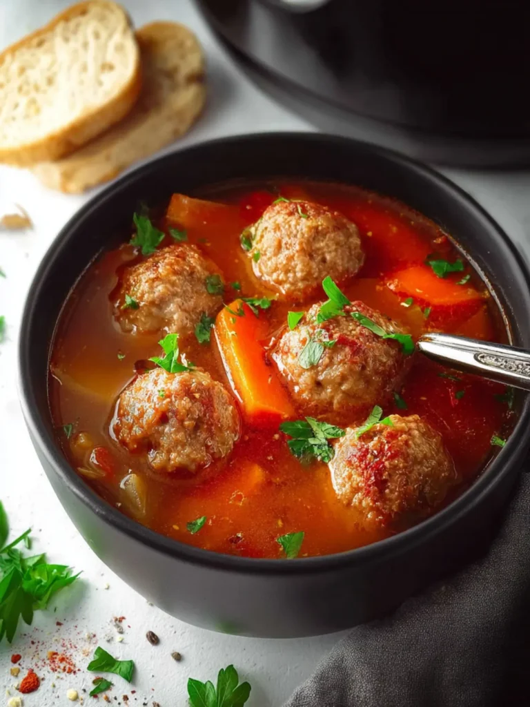 Instant Pot Meatball Soup First Image
