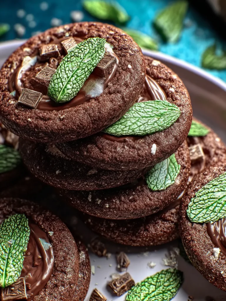 Irresistible Chocolate Mint Cookies for a Sweet Treat First Image