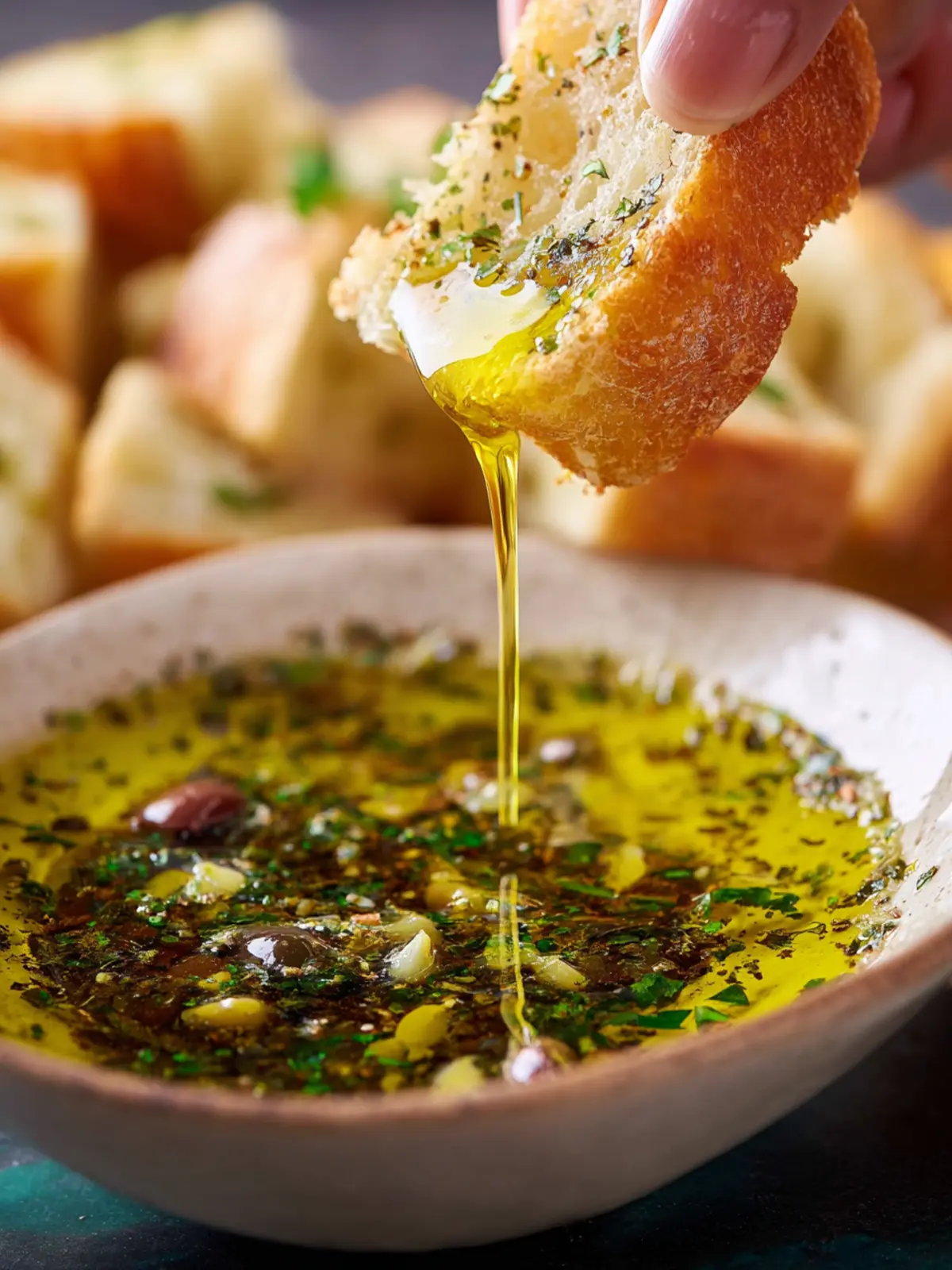 Olive Oil Bread Dip First Image