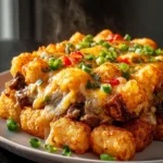 Philly Cheesesteak Tater Tot Bake First Image