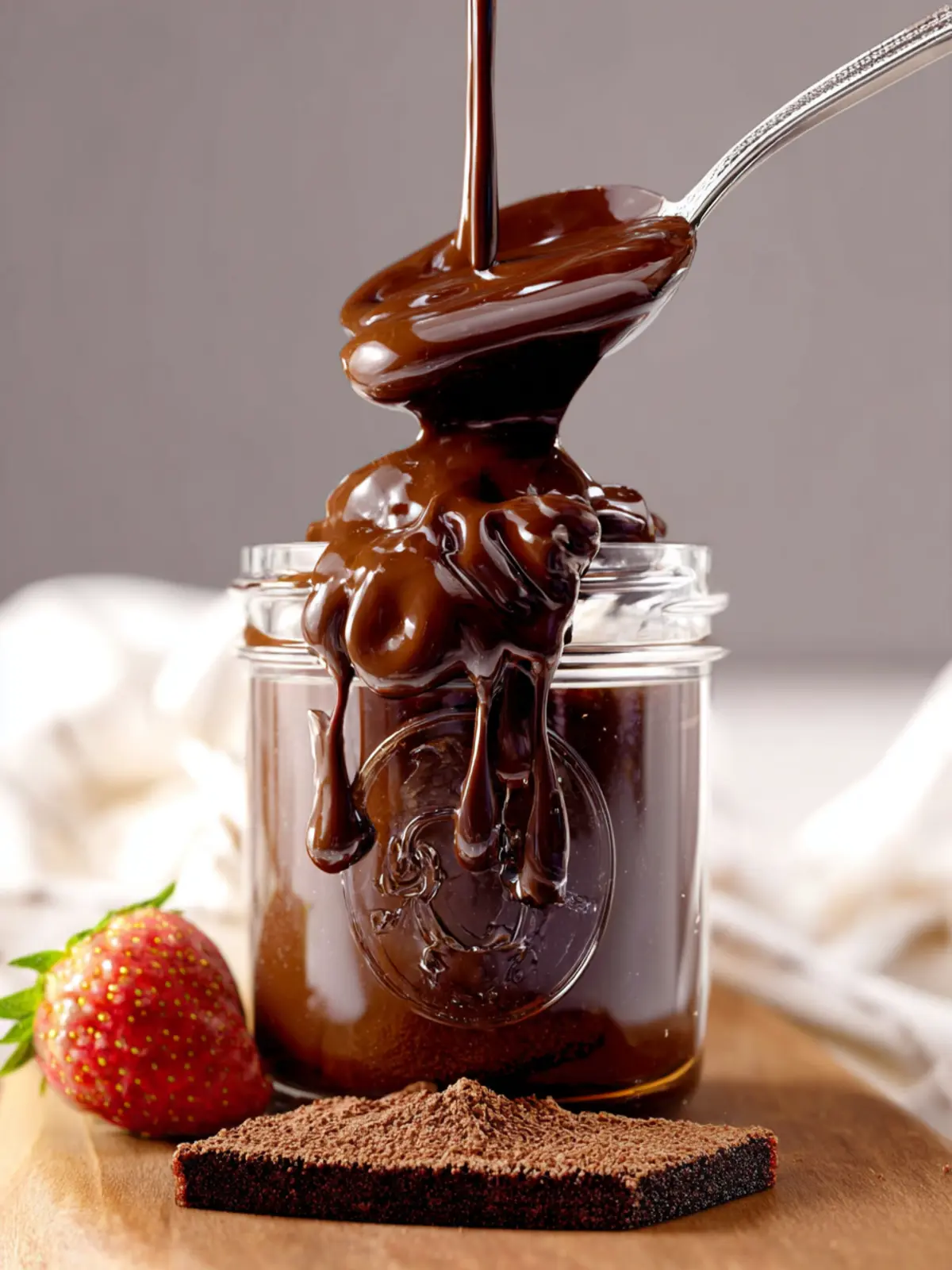 Quick Chocolate Sauce (with cocoa powder) First Image