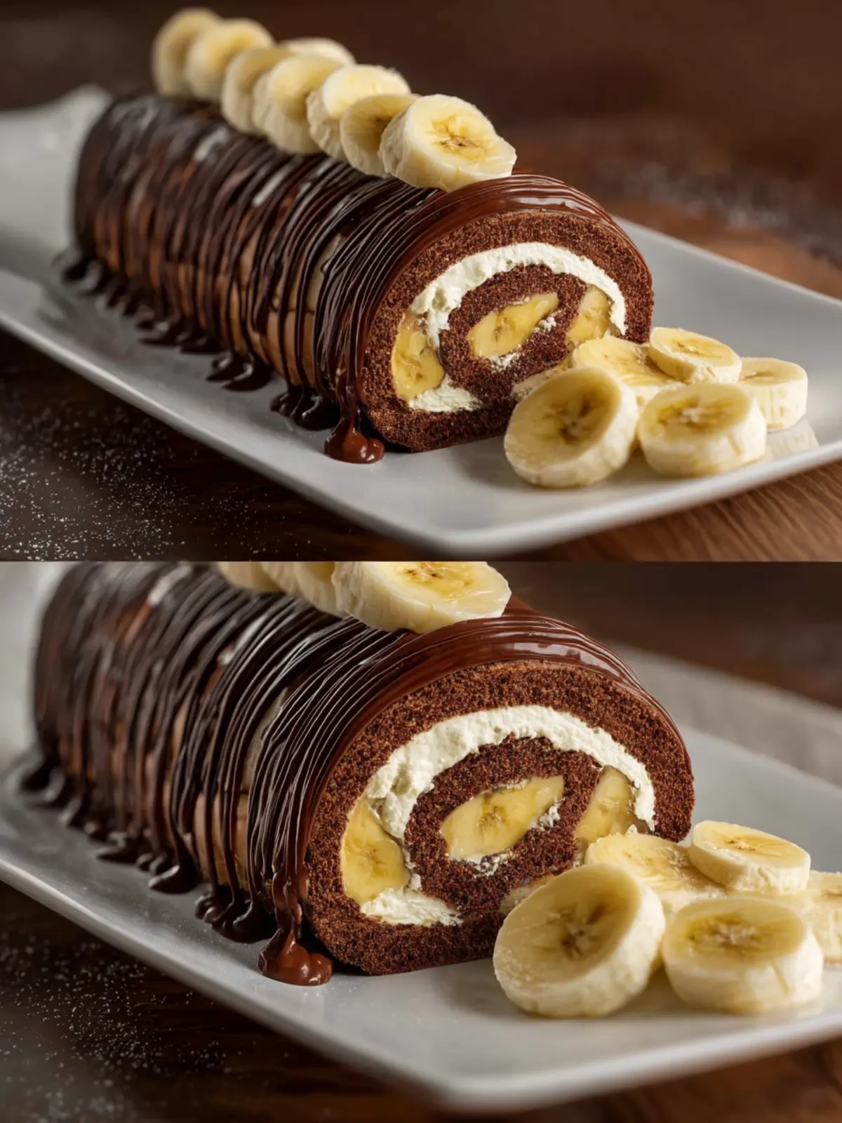 Banana Chocolate Dream Roll: Easy Decadent Dessert Recipe First Image