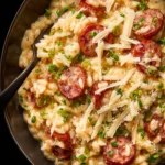 Beer Risotto with Sausage and Gouda First Image