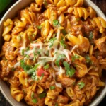 One Pot Cheesy Enchilada Pasta First Image