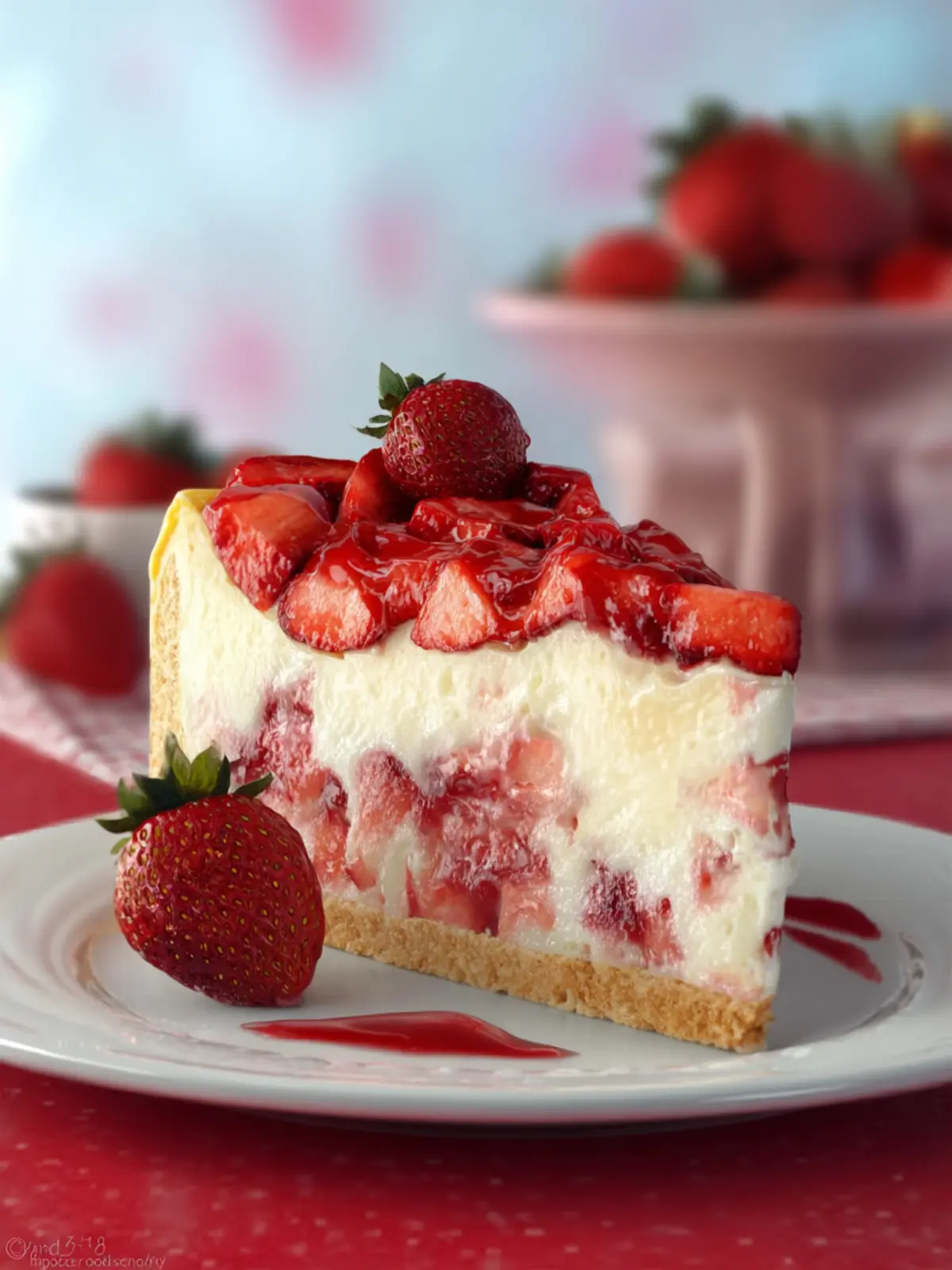 Strawberry Shortcake Cheesecake First Image