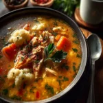 Cauliflower Chicken Soup First Image