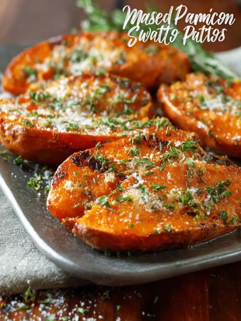 Roasted Garlic Parmesan Sweet Potatoes First Image