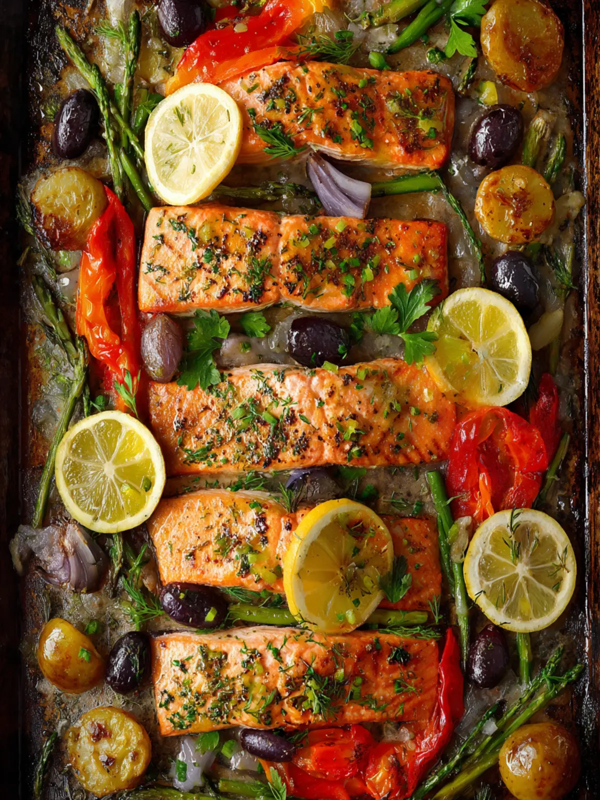 Sheet Pan Salmon First Image