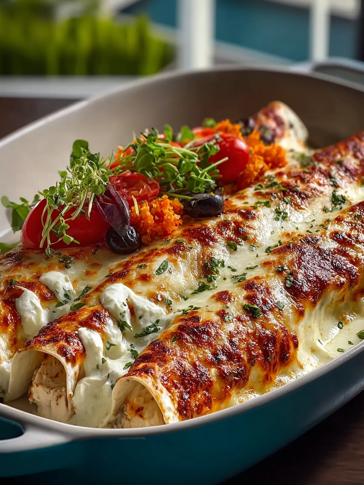 White Rotisserie Chicken Enchiladas First Image