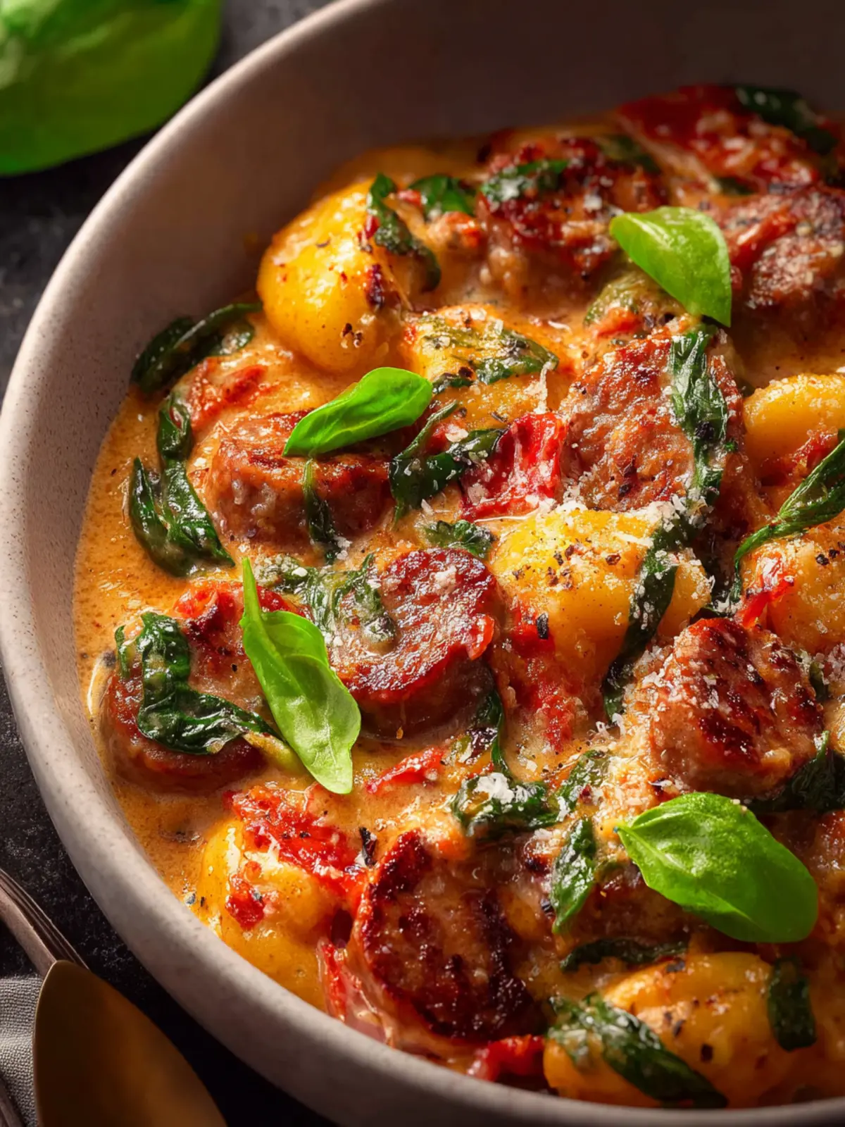 creamy sausage gnocchi First Image