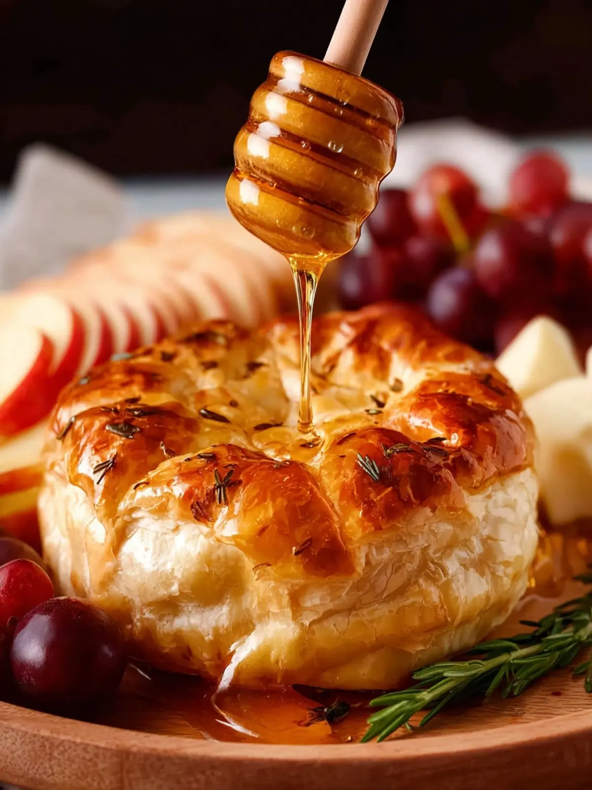 Baked Brie in Puff Pastry: Irresistibly Creamy with Hot Honey