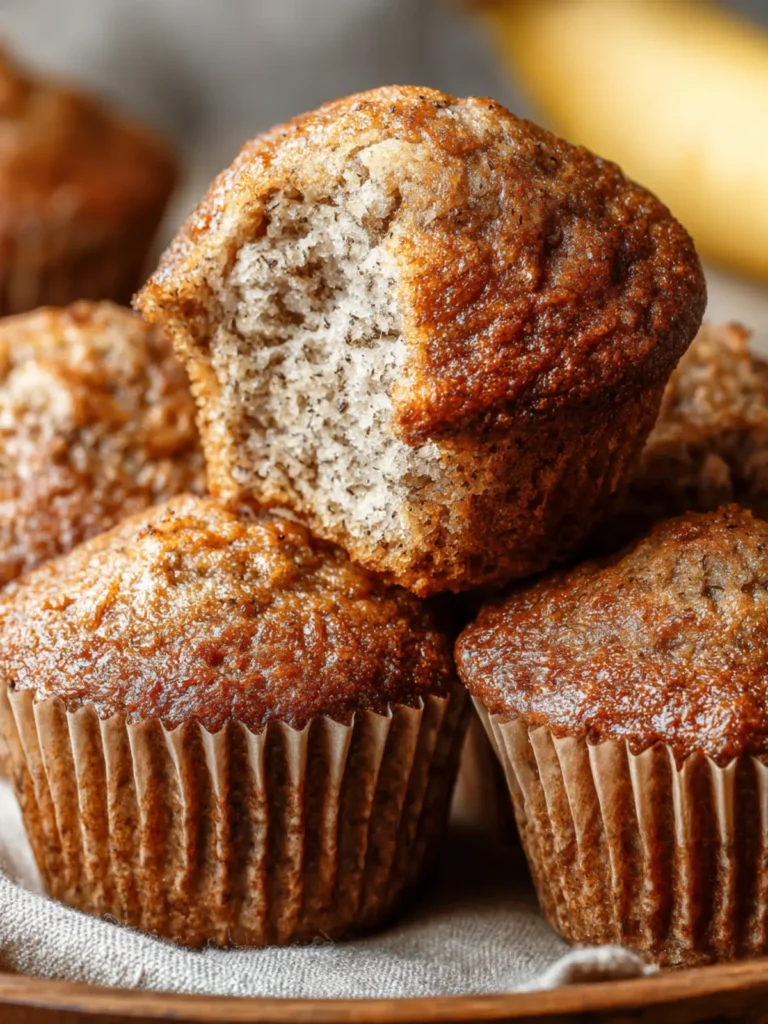 Homemade Banana Bread Muffins Recipe First Image