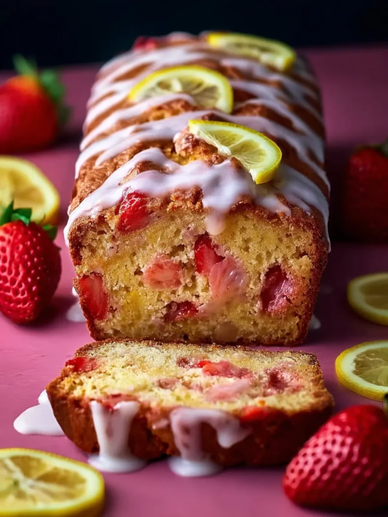 Strawberry Lemonade Quick Bread First Image
